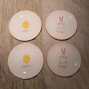 NWT Set Of 4 Peep Show & Hip Hopper Dessert/Snack Plates